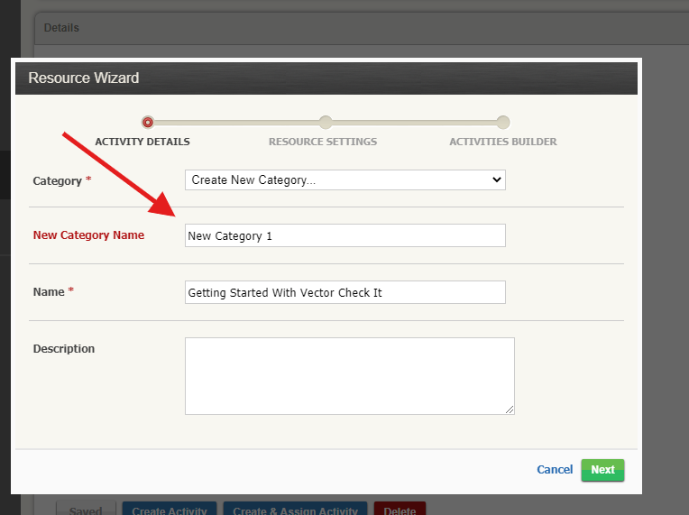 File Center Resource Wizard