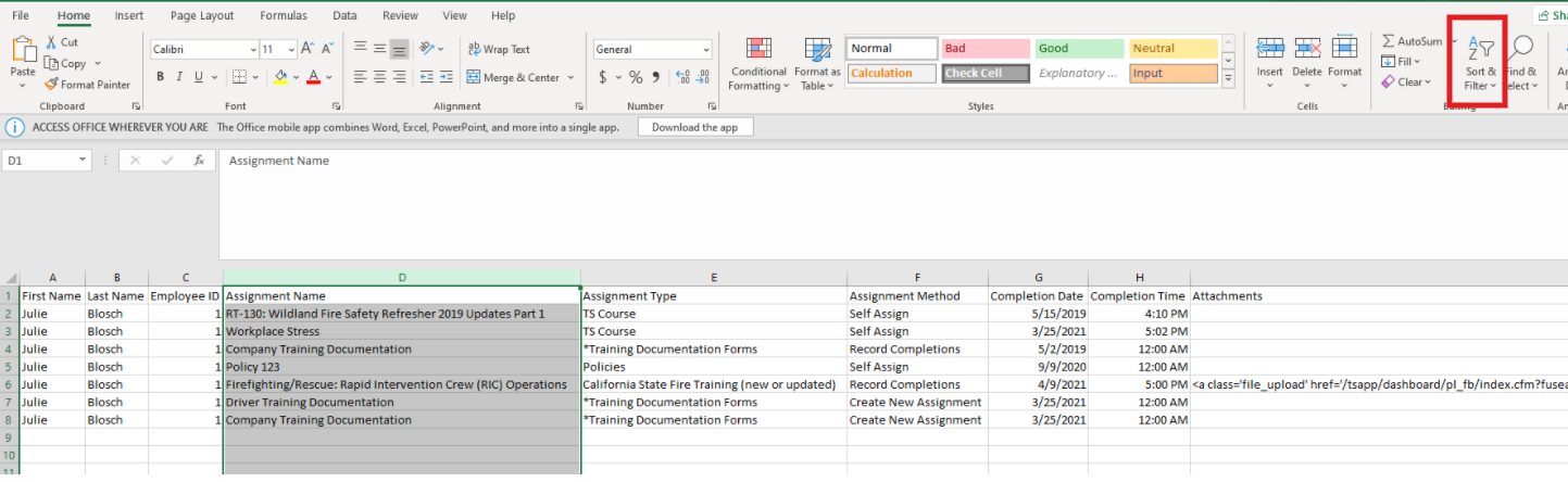 How to Sort Data in a Report