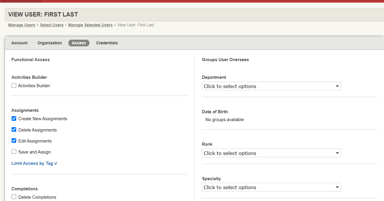 How do I change someone's User Type? (User, Supervisor, Administrator)