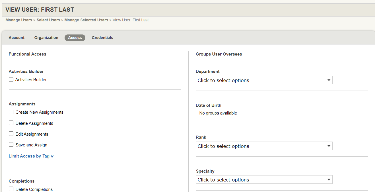 How do I change someone's User Type? (User, Supervisor, Administrator)