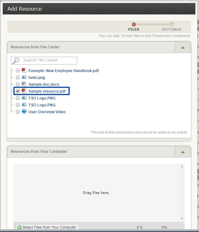 How To Assign An Outside Resource
